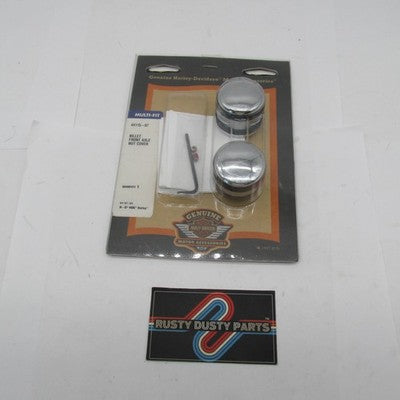 Harley-Davidson OEM NOS Narrow Band Billet Front Axle Cover Kit 44115-