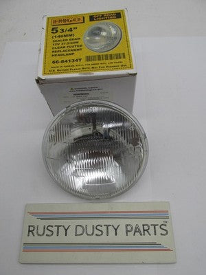 EMGO NOS 66-84134T Clear Fluted Headlight 5 3/4" Sealed Beam 2001-1187
