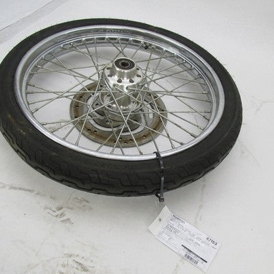 Harley OEM 21x2.15x3/4" Laced Front Wheel Single Disc Rotor 43557-00 4