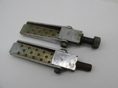 Pair of Harley Davidson Vintage Bobber Chopper Flat Dimpled Footpegs F