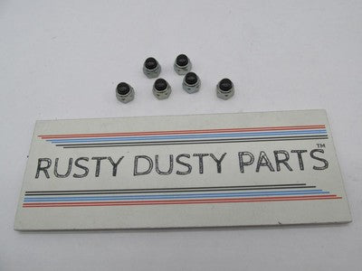 Lot of 6 Harley-Davidson Genuine NOS Black Rocker Arm Box Bolt Nuts