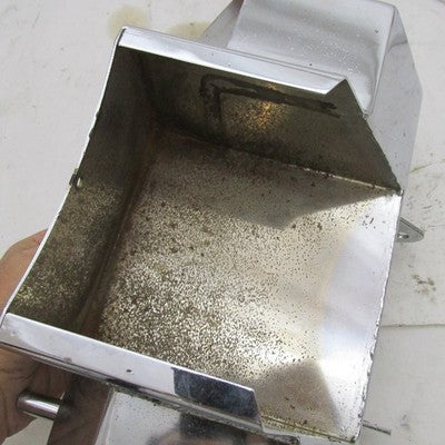 Vintage Chrome Hexagon Horseshoe Oil Tank Rigid Chopper Harley Triumph
