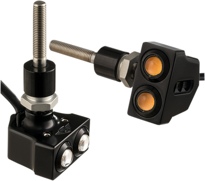 Joker Machine Rat Eye LED Mirror Mount Turn Signals Black 05-216B