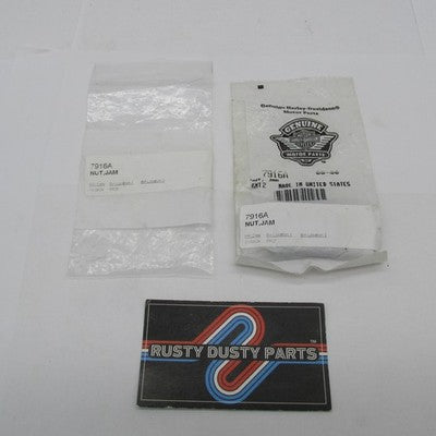 Lot of 2 Harley-Davidson OEM NOS 5/8"-18 Jam Nuts 7916A