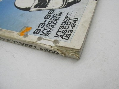 Honda Official Factory 83-96 VT500 Shadow VT500FT Ascot Service Manual