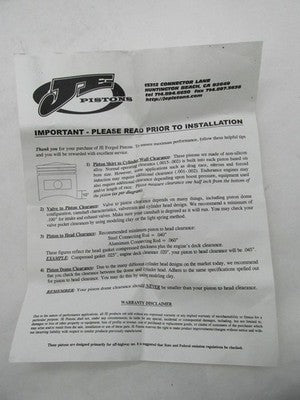 Harley Davidson Sportster 1200 JE Piston Kit 9:1 Stock 3.498" Bore 133