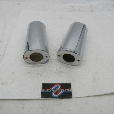Pair of Harley Genuine Stock Chrome Fork Slider Covers FLHT 1986-2013