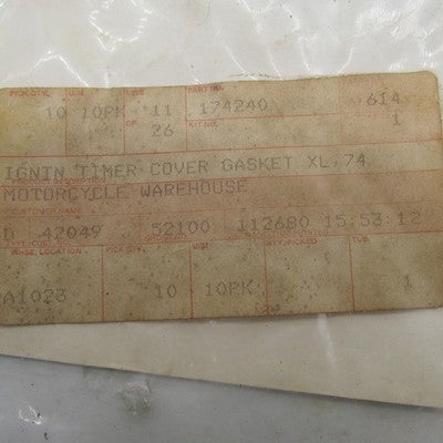 Lot of 10 Drag Specialties NOS Ignition Timer Cover Gaskets XL 1974 17