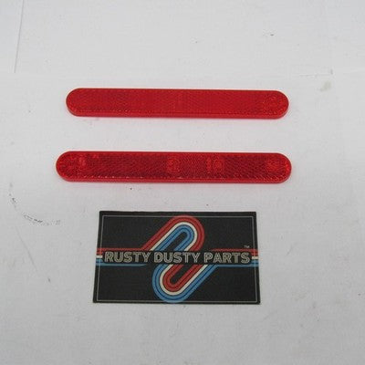 Lot of 2 Harley Davidson OEM NOS Red Oval Reflectors 023240