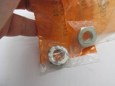 Lot of 2 Harley Davidson NOS Aermacchi SX175 Rear Brake Stay Nut 41647