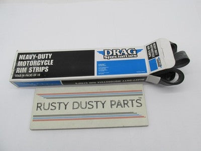 Lot of 9 Drag Specialties 19" X 3/4" Wheel Rim Strips with Center Hole