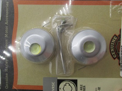 Harley-Davidson Genuine NOS VRSCA V-Rod Front Axle Nut Covers 43386-02