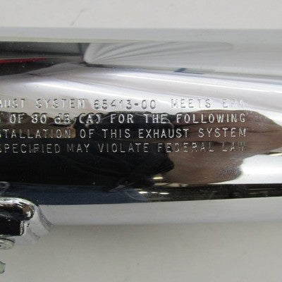 Pair of Harley Davidson OEM Stock Chrome Exhaust Mufflers 00-06 Softai