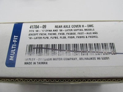 Harley Davidson Genuine NOS Rear Axle Cover Kit Motor Co. 41704-09