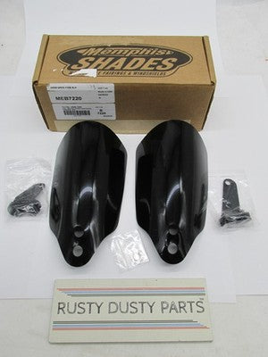 Memphis Shades NOS NIB Hand Guards FXBB Black 0635-1553 MEB7220
