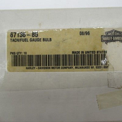 Lot of 10 Harley Davidson OEM NOS Tachometer / Fuel Gauge Bulbs Clear