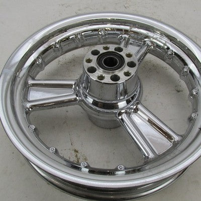 Alcoa Harley Detonator 3-Spoke Chrome Rear Wheel 16"x3" 1" Axle Softai