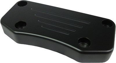 Wild 1 Ball-Milled Billet Top Clamp with Exposed Mounting Bolts - Blackout WO...