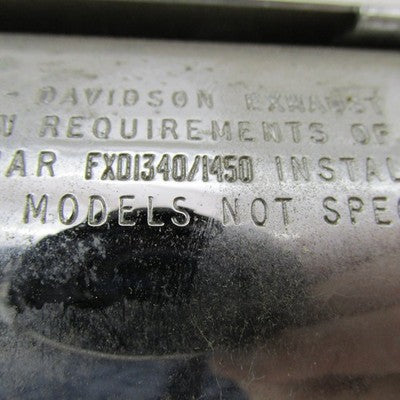 Harley Screamin Eagle OEM Front Exhaust 3.25" Slash Cut Muffler CVO 80