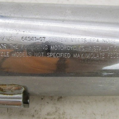 Harley Davidson OEM Chrome Exhaust Muffler Slip-Ons DYNA 64941-07