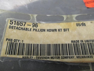 Harley-Davidson Genuine NOS Detachable Seat Pillion Hardware Kit 51657