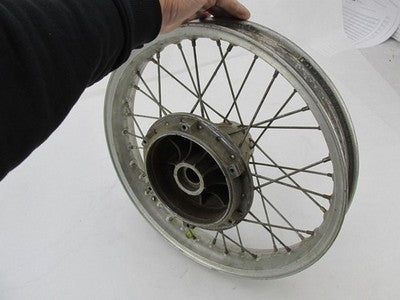 Vintage Maico Enduro Akront Wheel Rim with Concical Hub and Spokes