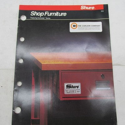 Lot of 6 Vintage Shure OEM Industrial Shop Furniture + Fixtures Catalo