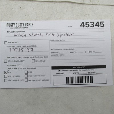 Harley-Davidson OEM NOS 57-67 Sportster Clutch Sprocket Spacer 37755-5
