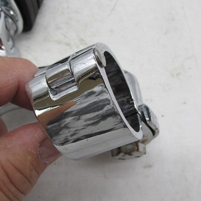 Pair of Kuryakyn Longhorn Offset Dually Highway Pegs w/ 1.5" Clamps 45