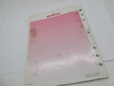 Honda Official Factory 1987 TRX125 Fourtrax ATV Shop Service Manual Bo