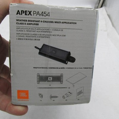 JBL Apex 4-Channel Powersports Amplifier 45W x 4 Class D PA454 *Damage