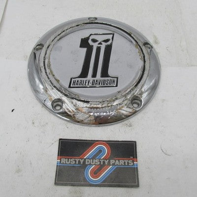 Harley Davidson Genuine Willie G Derby Cover Skull #1 Chrome