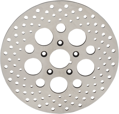 Drag Specialties Stainless Steel Drilled Brake Rotors 11.5" Front 1710