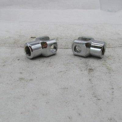 Pair of Harley Davidson Genuine NOS Chrome Footpeg Mounts Clevis Male