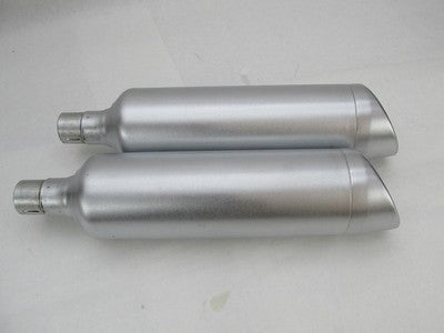Pair of Harley-Davidson Genuine Stock Fat Bob Exhaust Mufflers 6490072