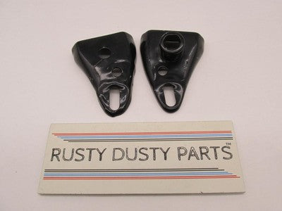 Pair of Triumph T-140 T-150 T140 T150 Black Headlight Ears Brackets
