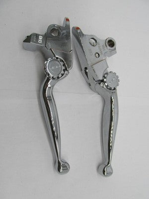 PSI NOS Harley Journey Adjustable Lever Set, Chrome 0610-1716 | 12-006