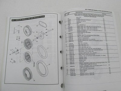 Harley-Davidson official Factory 2011 Sidecar Models Parts Catalog 996