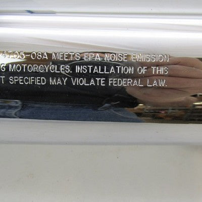 Pair Harley OEM Stock Chrome Front Lower Mufflers 08-17 Dyna 64987-08A