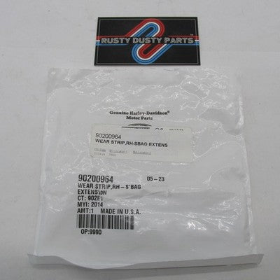 Genuine Harley-Davidson OEM NOS RH Saddlebag Extension Wear Strip 9020
