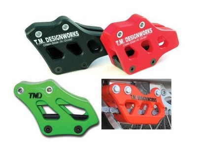 TM Design Works Factory Edition 2 Rear Chain Guides Green RCG-KA85-GR