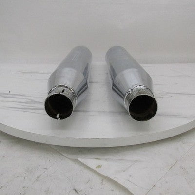 Harley Davidson OEM Pair of Chrome Tapered Exhaust Mufflers 65357-07