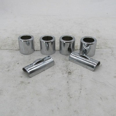 Set of 4 Harley Davidson Pushrod Cover Spring Retainer Cups & 2 Clips