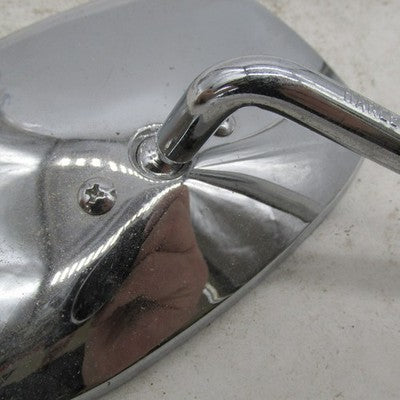 Pair of Harley OEM Chrome Short Stem Mirrors *1 is Cracked* 91875-88 9