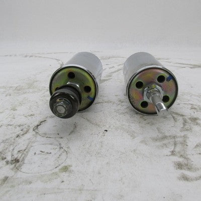 Pair of Harley OEM Softail CHROME Profile Low Rear Suspension Shocks 5