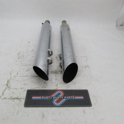 Pair of Harley Screamin Eagle Slash Cut Exhaust Mufflers Toring FLHTCU