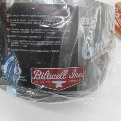 Biltwell NWT Gringo Gen2 Flat Face Shield, Chrome Mirror 1111-221 | 01