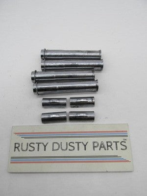 Lot of 4 Harley-Davidson Genuine Chrome 4-5/8" Push Rod Tubes and Clip