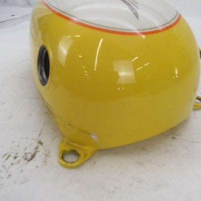 Harley Davidson OEM Left Fuel Tank Yellow White Painted FLSTF Fat Boy