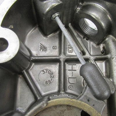 Harley Davidson OEM 5-Speed Transmission Side Cover w/ Clutch Cable 37
